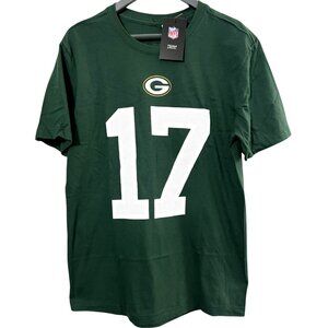Green Bay Packers Shirt Mens Medium NFL Football Adams 17 Nike Team Apparel NEW